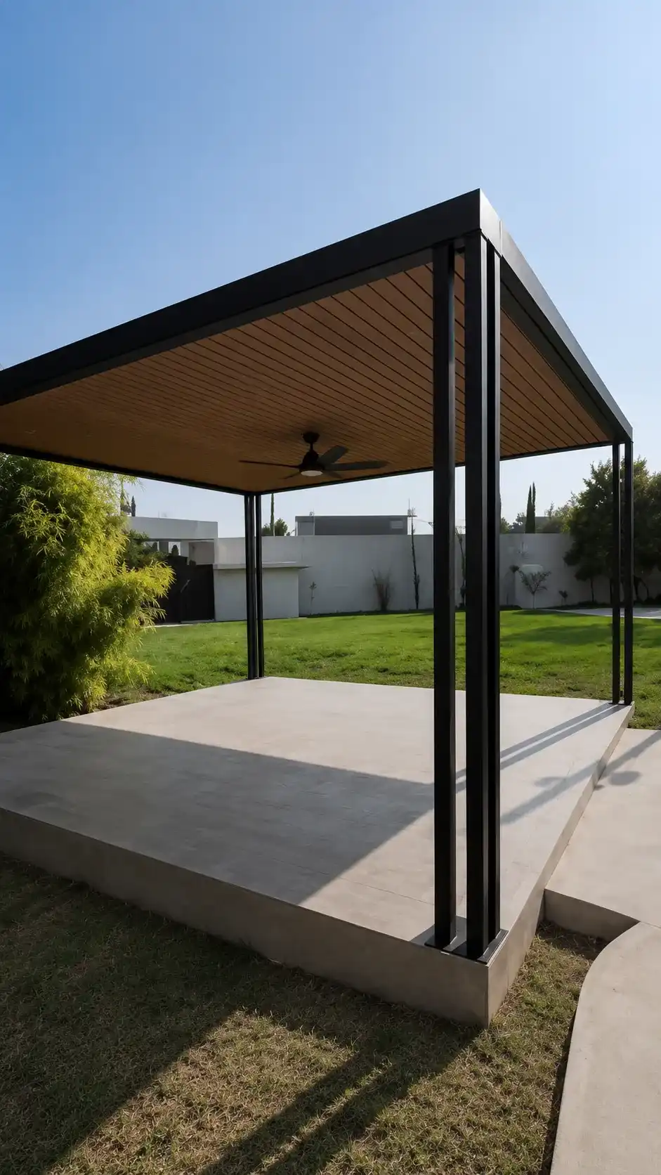 pérgolas con deck sintético en Tijuana