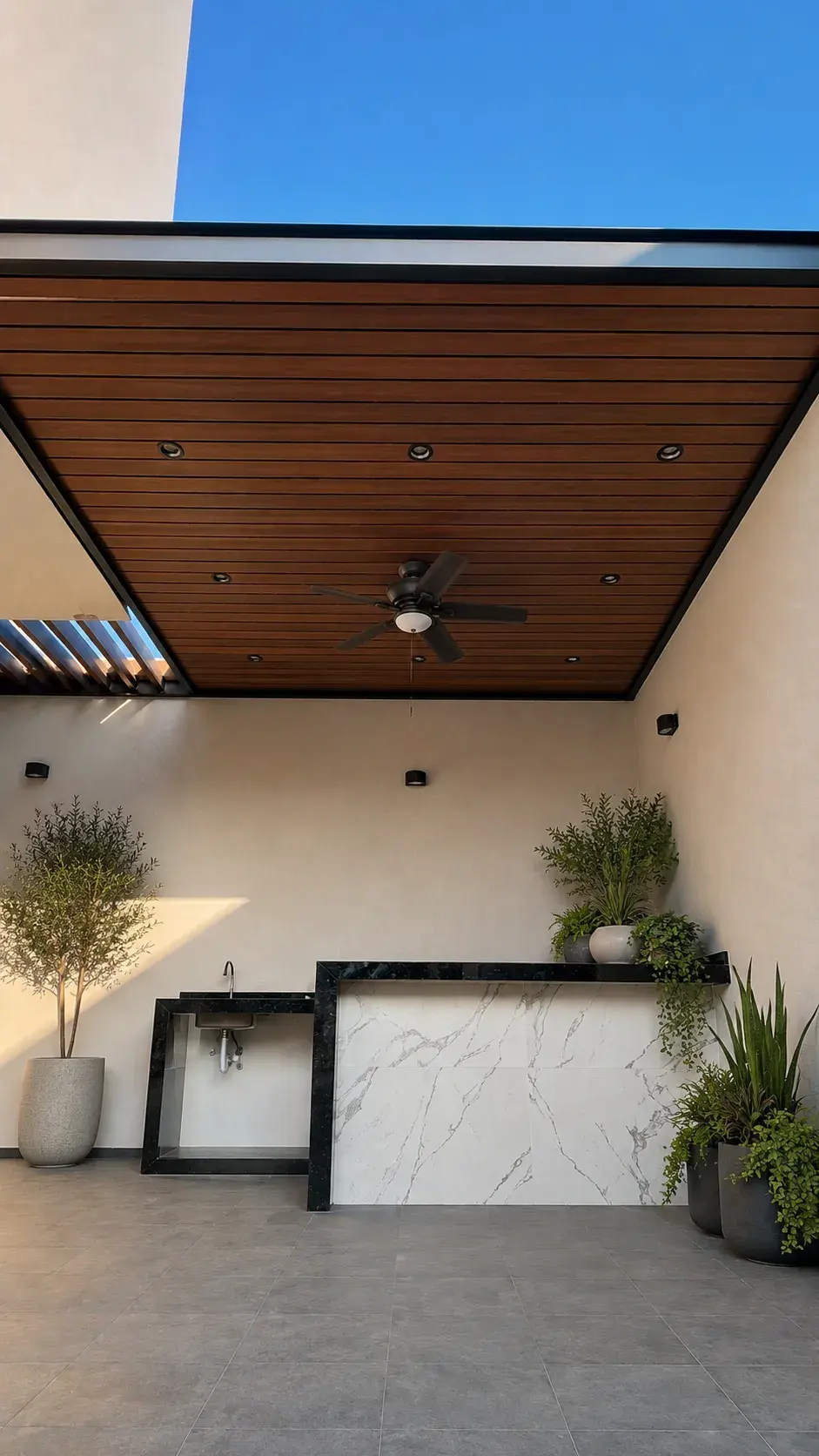plafones con deck sintético en Tijuana